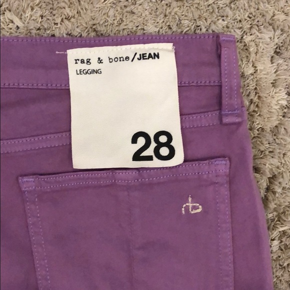 Rag & Bone Violet Cotton Modal Legging Pants NWOT - Picture 4 of 8